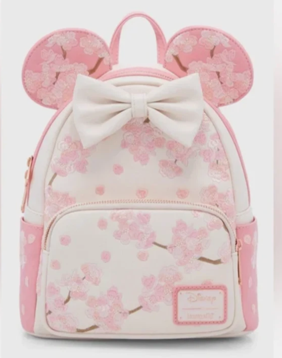 Loungefly Disney Minnie Mouse Cherry Blossom Ears Mini Backpack
