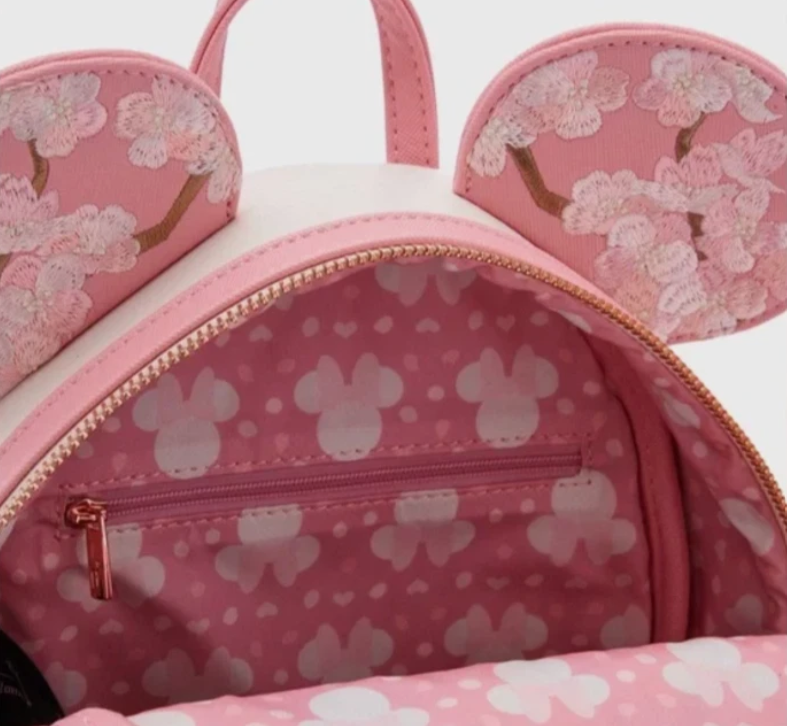 Loungefly Disney Minnie Mouse Cherry Blossom Ears Mini Backpack