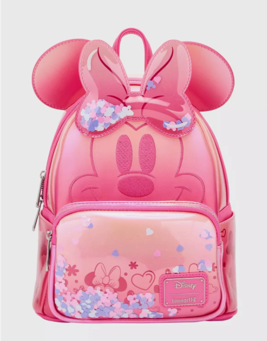 Loungefly Disney Minnie Mouse Pink Confetti Mini Backpack