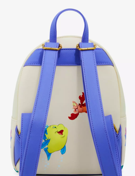 Loungefly Disney The Little Mermaid Ariel Sea Flowers Mini Backpack
