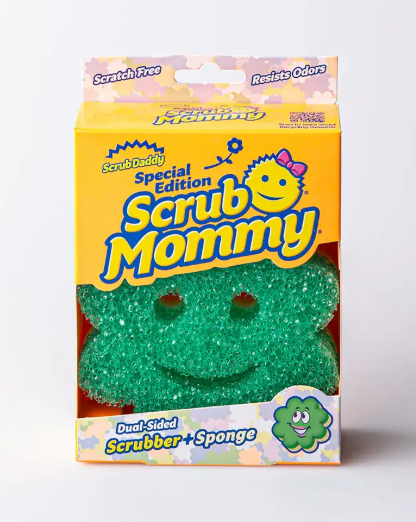 Scrub Daddy Scrub Mommy Power Flower Dual-Sided Sponge Green