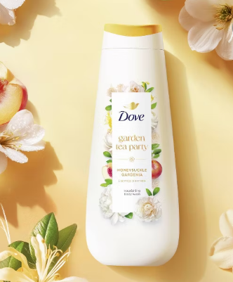 Dove Beauty Garden Tea Party Body Wash - Honeysuckle Gardenia - Limited Edition - 20 fl oz