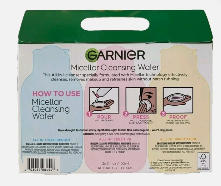 Garnier Micellar Cleansing Water Limited Edition Gift Set Make-up Remover Set