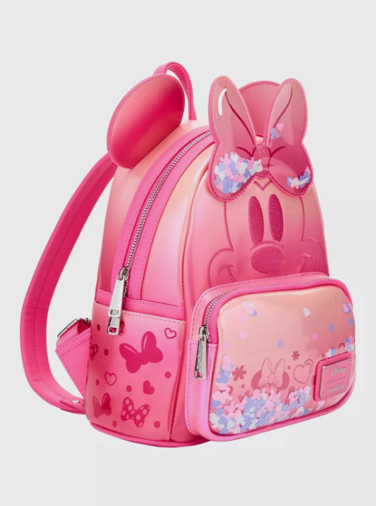 Loungefly Disney Minnie Mouse Pink Confetti Mini Backpack
