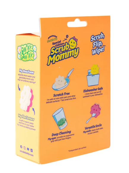 Scrub Daddy Scrub Mommy Special Edition Dual-Sided Scrubber & Sponge, Large - Yellow